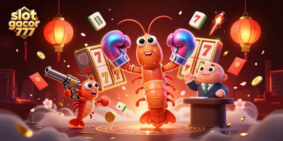Experience the thrill of slot gacor 777 with vibrant visuals of animated casino characters.