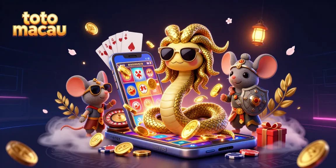 Visualisasi permainan kasino toto macau dengan karakter Medusa dan elemen slot yang menarik.
