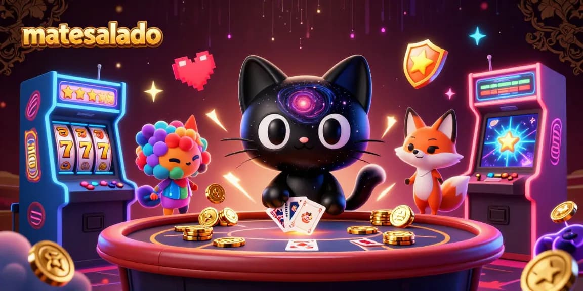 Experience engaging gameplay on mateosalado with vibrant slot machines, cosmic characters, and dynamic action.
