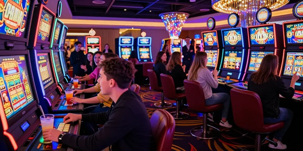 Pengalaman bermain Slot Gacor di kasino yang ramai dengan kegembiraan dan kemenangan.