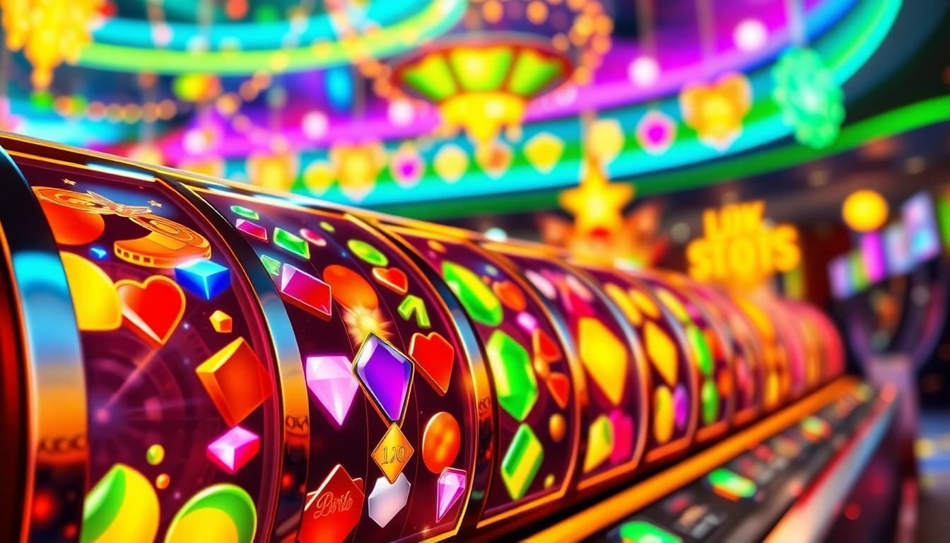 Experience thrilling gameplay with vibrant symbols in a link slot demo interface.