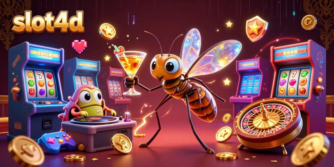 Experience slot4d casino excitement with cartoon characters in vibrant 3D illustration.