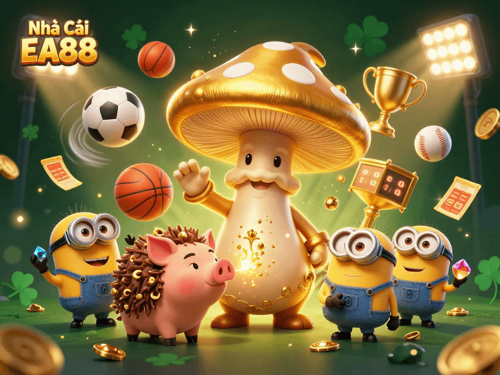 Experience thrilling action at Nhà Cái EA88 with magical treasures in this vibrant casino scene.