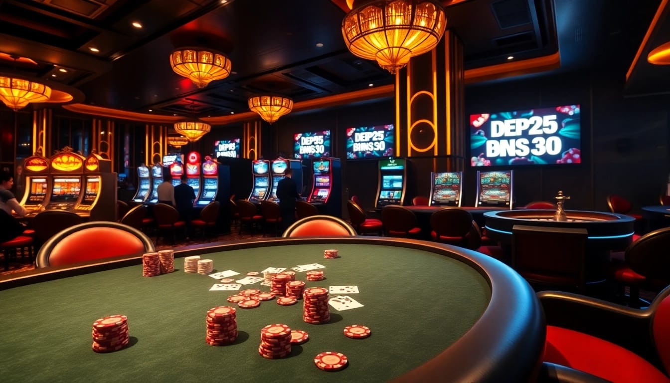 Experience high-stakes gambling with exciting promos like depo 25 bonus 30 at an upscale casino.