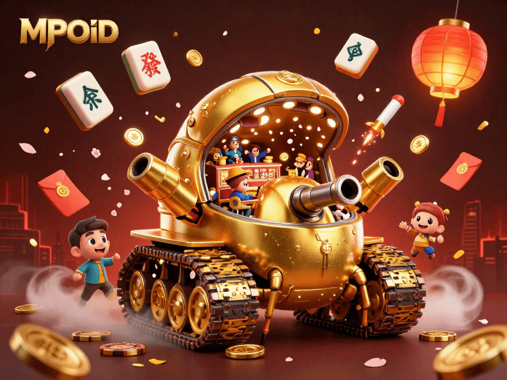 Engage with MPOID's vibrant casino universe illustrated in a golden beetle tank.