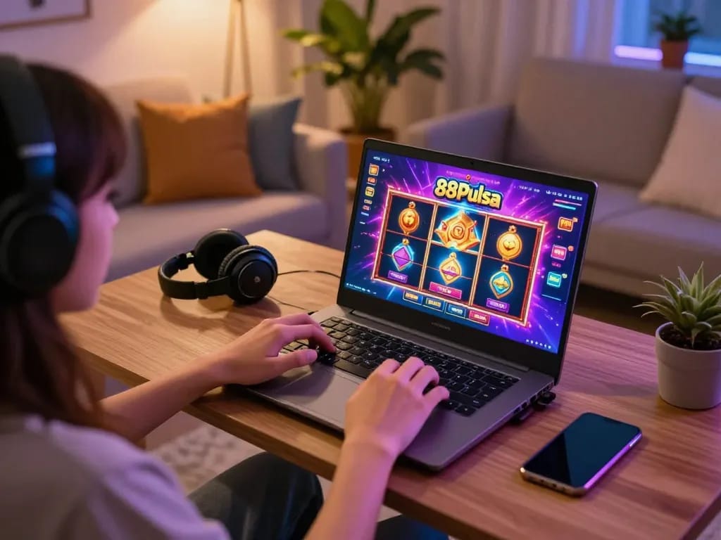 Rasakan sensasi bermain slot di 88Pulsa dari kenyamanan rumah Anda.