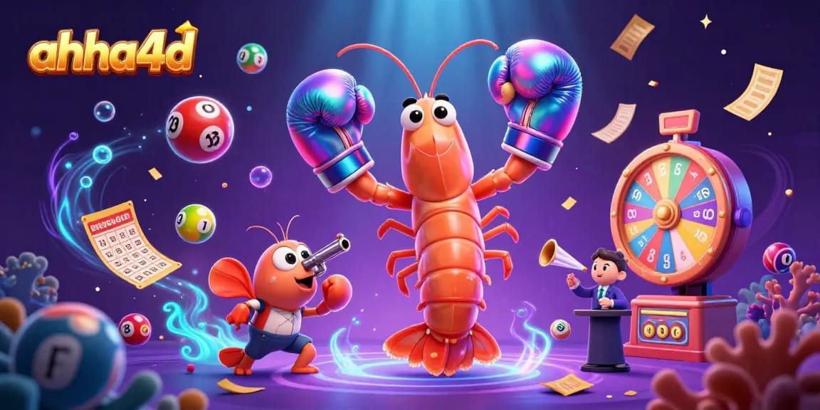 Engage with ahha4d's dynamic lottery experience featuring lively characters and exciting game elements.