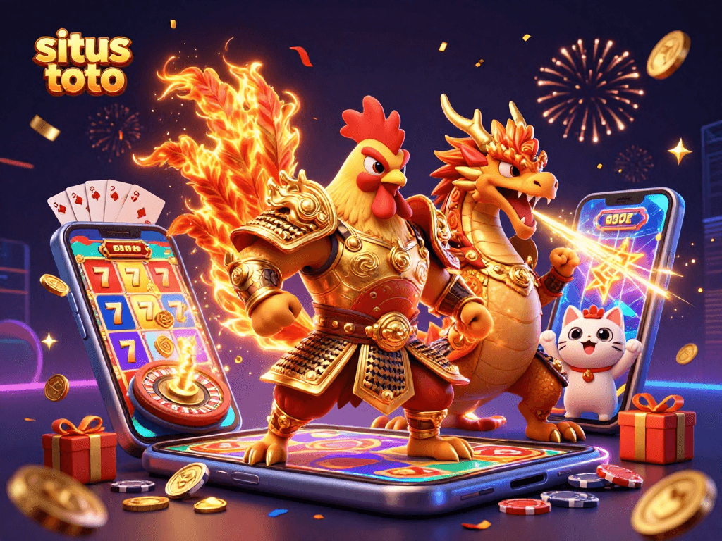 Jelajahi situs toto dengan ilustrasi laga ayam 3D mengesankan dalam atmosfer pesta perjudian.