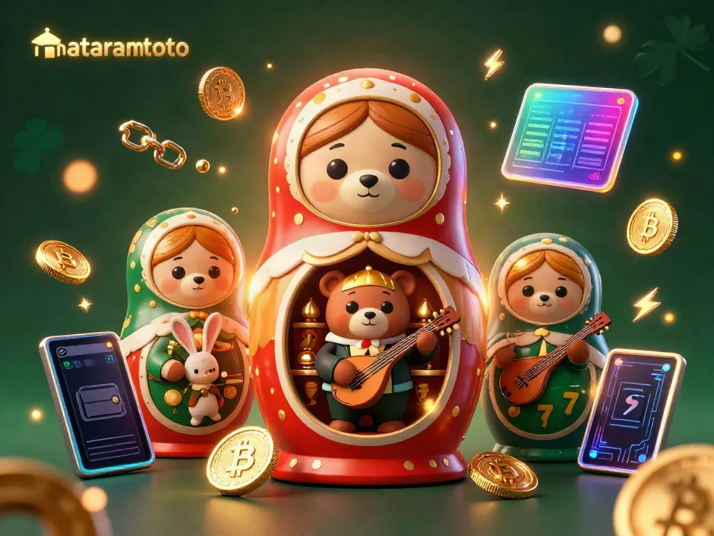 Experience the excitement of mataramtoto with carnival-themed characters and vibrant casino elements.