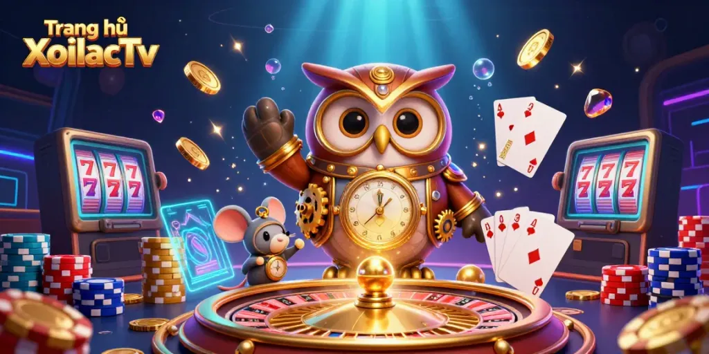 Experience thrilling online gambling action at Trang chủ XoilacTv with dynamic characters and rich casino elements.