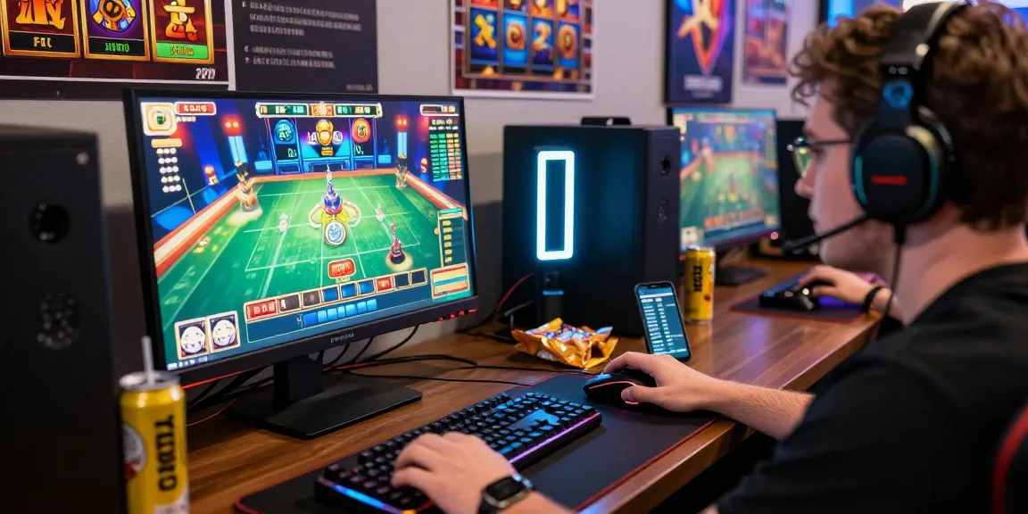 Engaged player enjoying tempototo alternatif in an immersive online gaming setup.