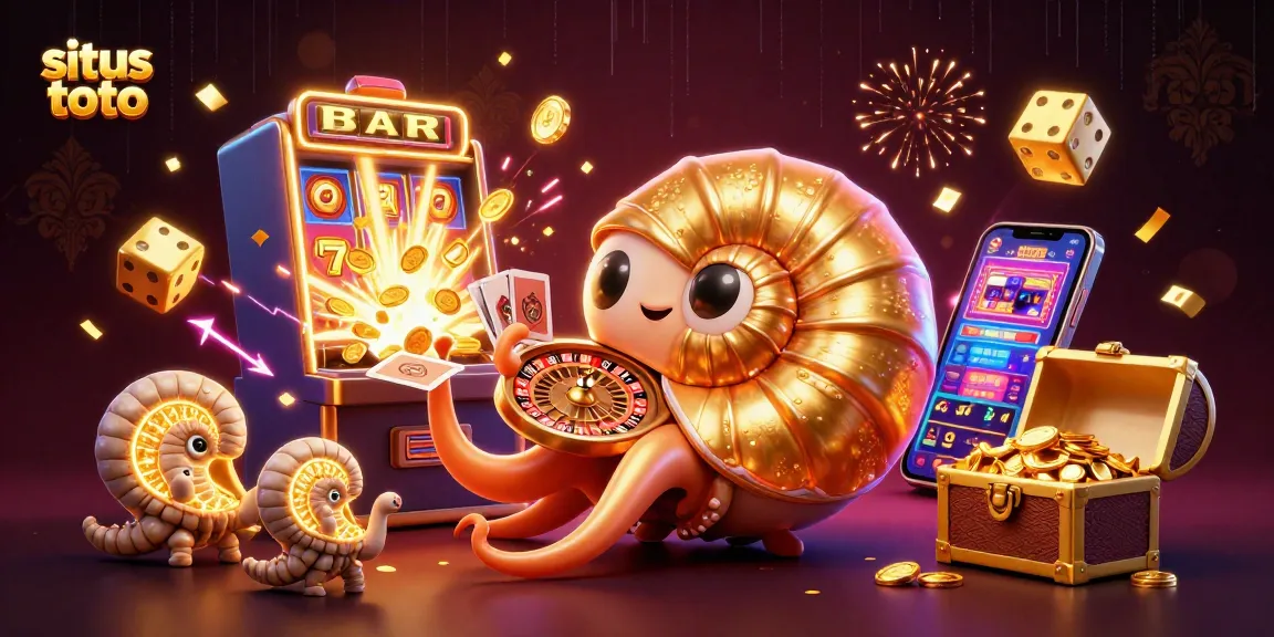 Gali pengalaman situs toto dengan jackpot dan keseruan mesin slot dalam ilustrasi kasino yang warna-warni.