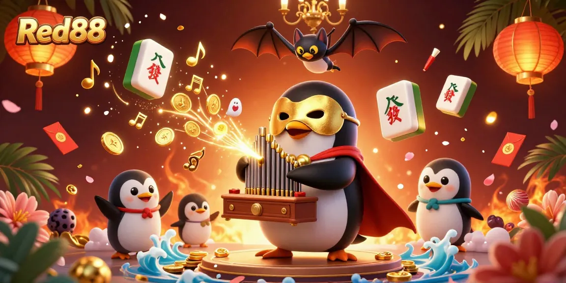Experience thrilling gameplay and winning moments at Red88 with vibrant casino illustrations.