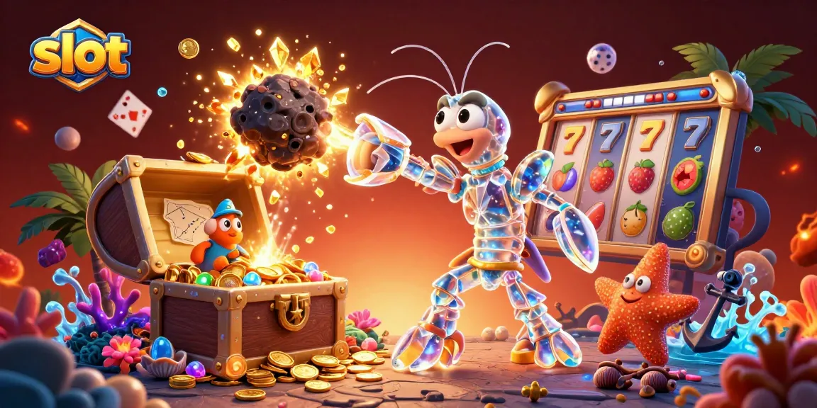 Engage with exciting slot games alongside animated characters and vibrant casino elements.