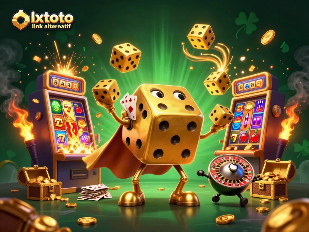 Engage with olxtoto link alternatif and enjoy a thrilling online casino experience through a vibrant 3D illustration.