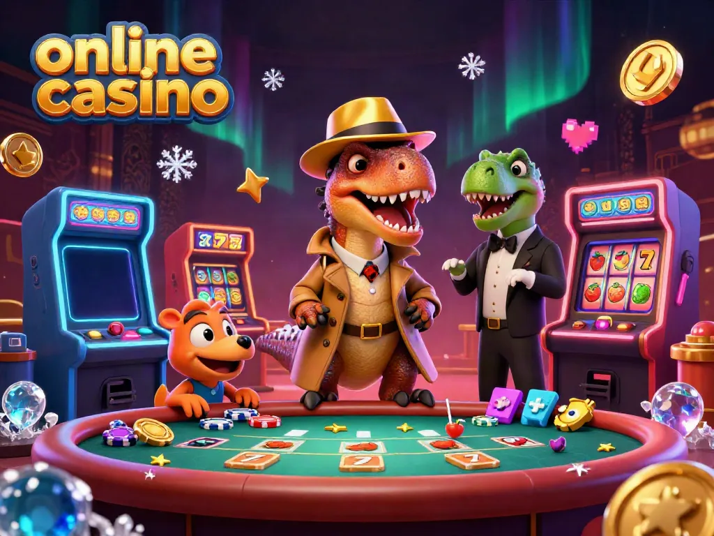 Discover a vibrant scene of a velociraptor card counter at an online casino blackjack table, enhancing gaming excitement.