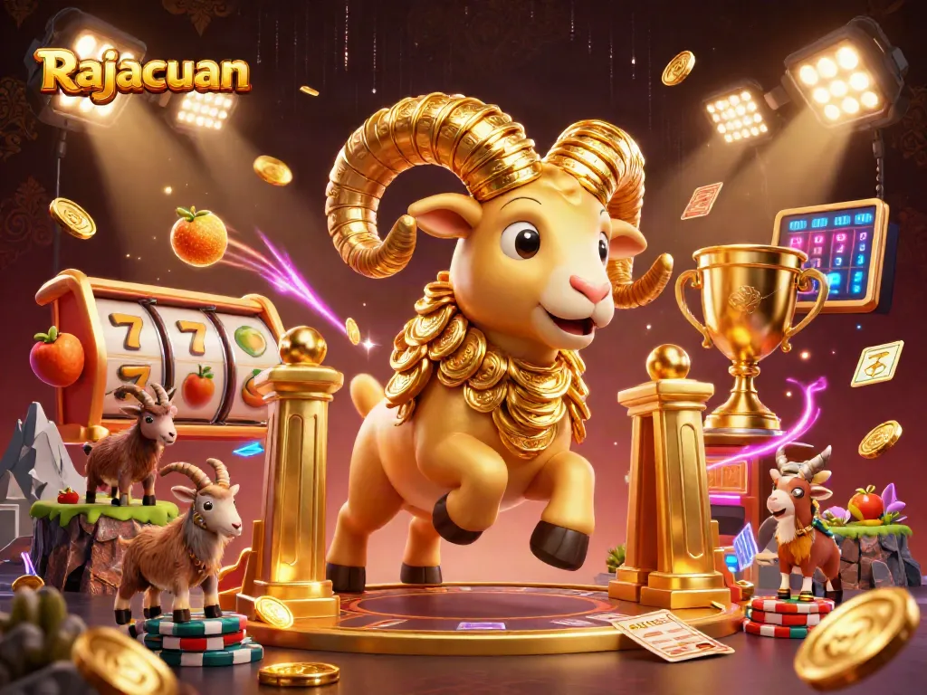 Experience thrilling gameplay at Rajacuan, where slot reels and lucky 7s create excitement.