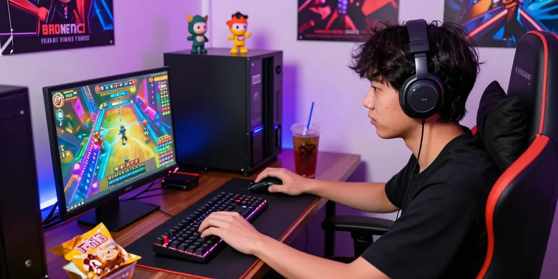 BUKUMIMPI138 pemain togel dengan perangkat gaming lengkap dan suasana ceria