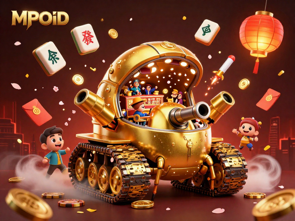 Engage with MPOID's vibrant casino universe illustrated in a golden beetle tank.