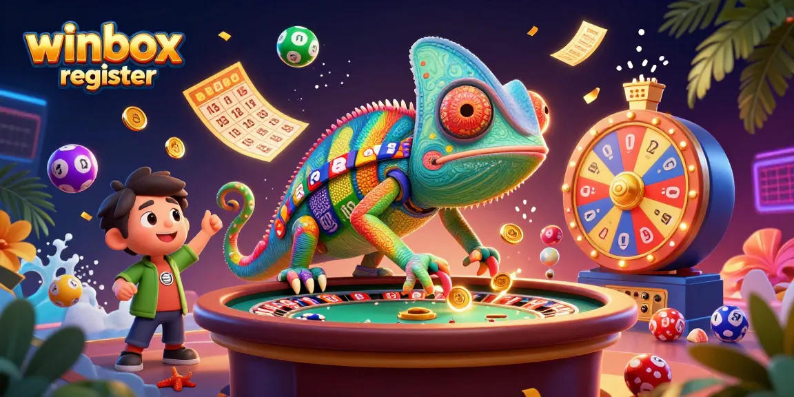 Engage in the excitement of winbox register with this vibrant casino illustration showing thrilling game elements.