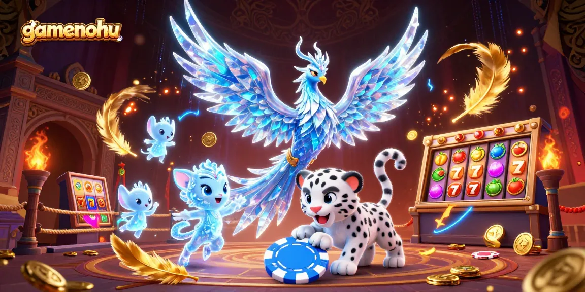 Engage with gamenohu and win big in this dynamic illustration showcasing exciting slot elements!