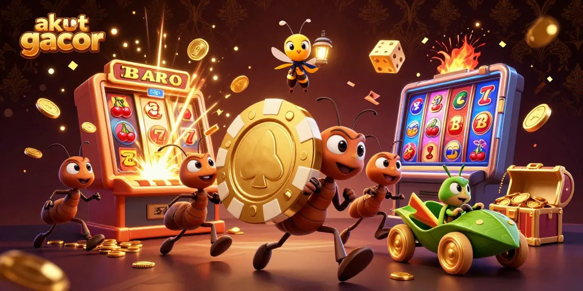 Engage with the vibrant world of akun slot gacor featuring cartoon ants in a thrilling casino heist.