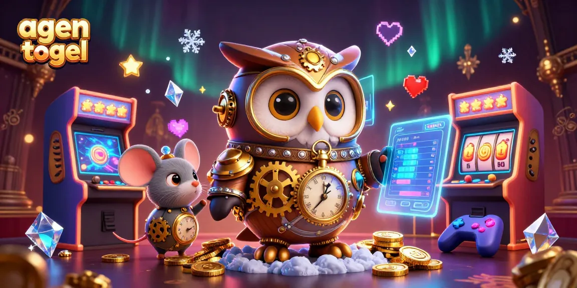 Agen togel yang menarik dengan efek kasino dalam ilustrasi 3D yang kaya detail.