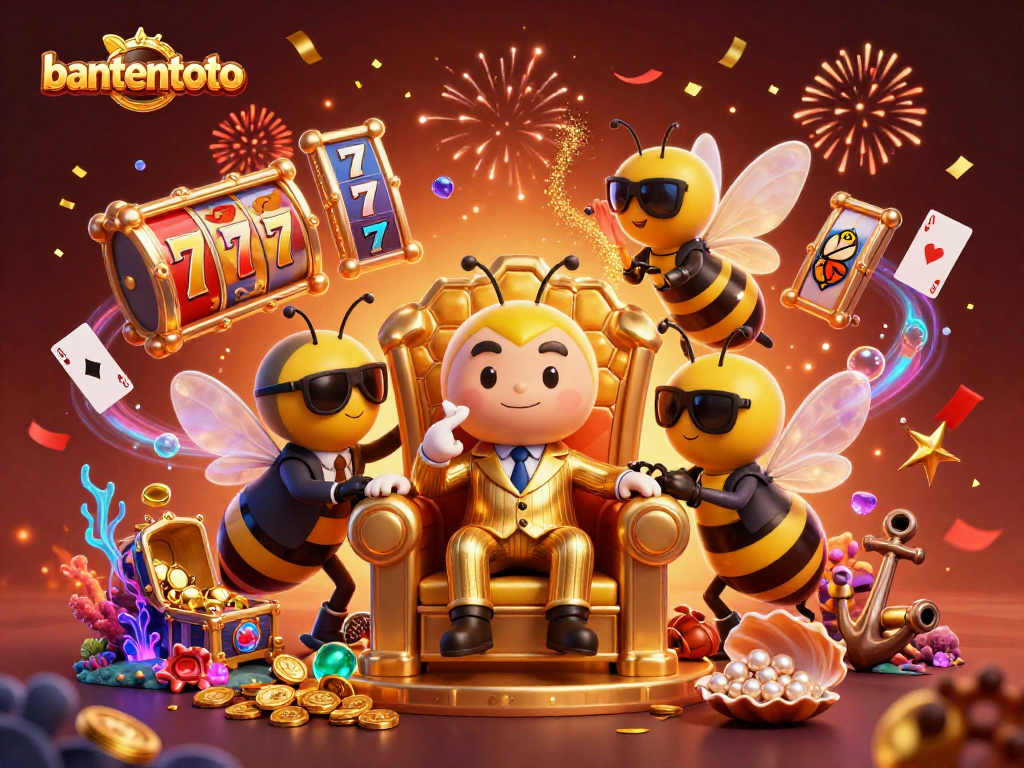 Bantentoto menciptakan pengalaman slot futuristik di kasino online, dikelilingi harta karun dan elemen permainan yang bersemangat.