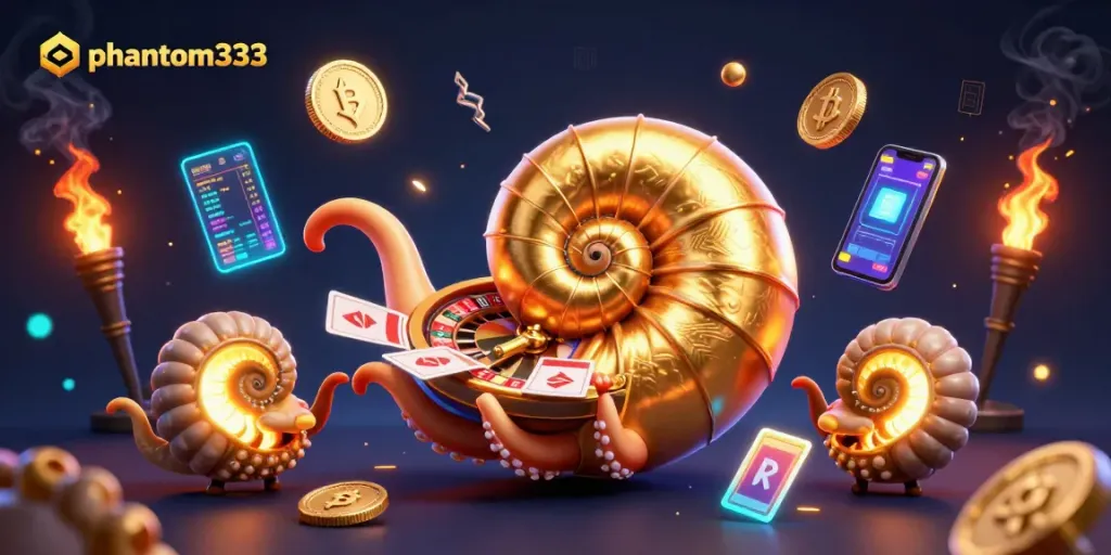 Engage with phantom333's thrilling casino experience featuring unique characters and vibrant gaming elements.