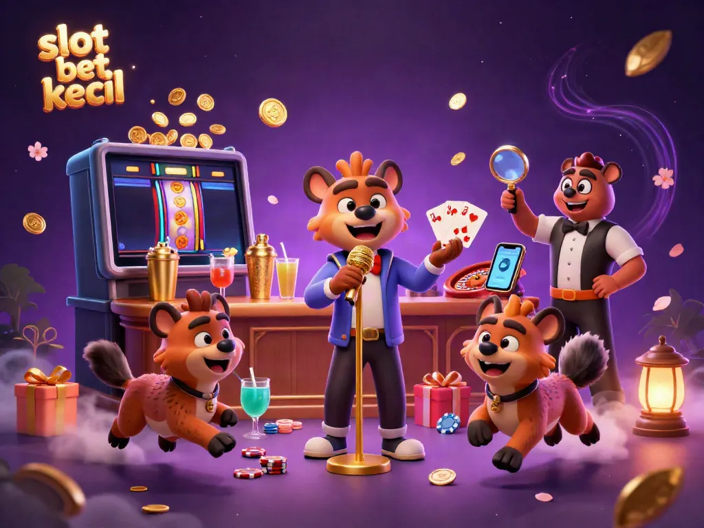 Azar slot taruhan kecil dengan hyena lucu di kasino dan permainan yang menggoda.