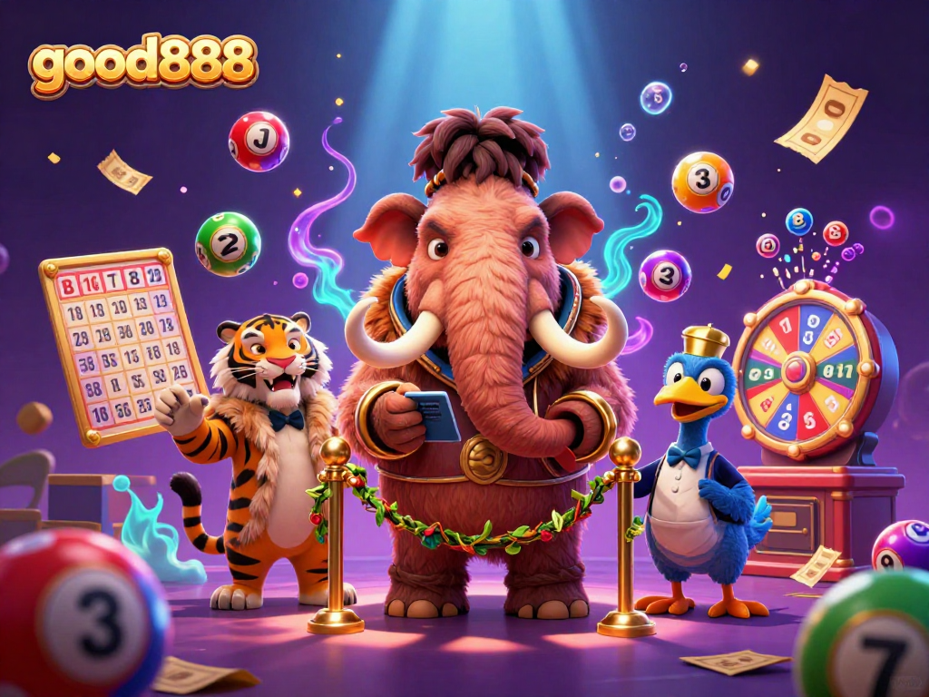 Enhance your gaming experience at good888 with colorful, lively casino characters and exciting game elements.