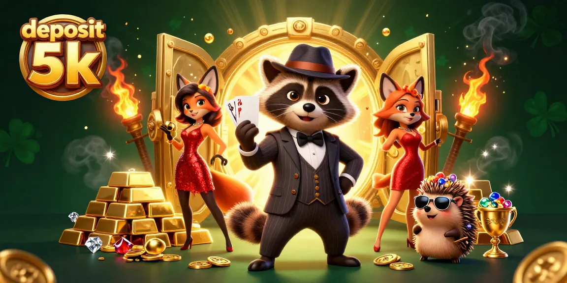 Spin to win with the stunning deposit 5k illustration showcasing vibrant casino elements and captivating characters.