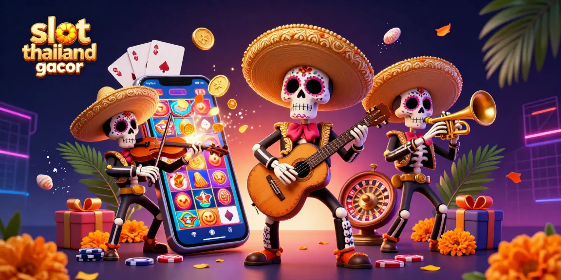 Engage with slot thailand gacor featuring a lively mariachi band and dynamic slot game elements, enhancing your casino experience.