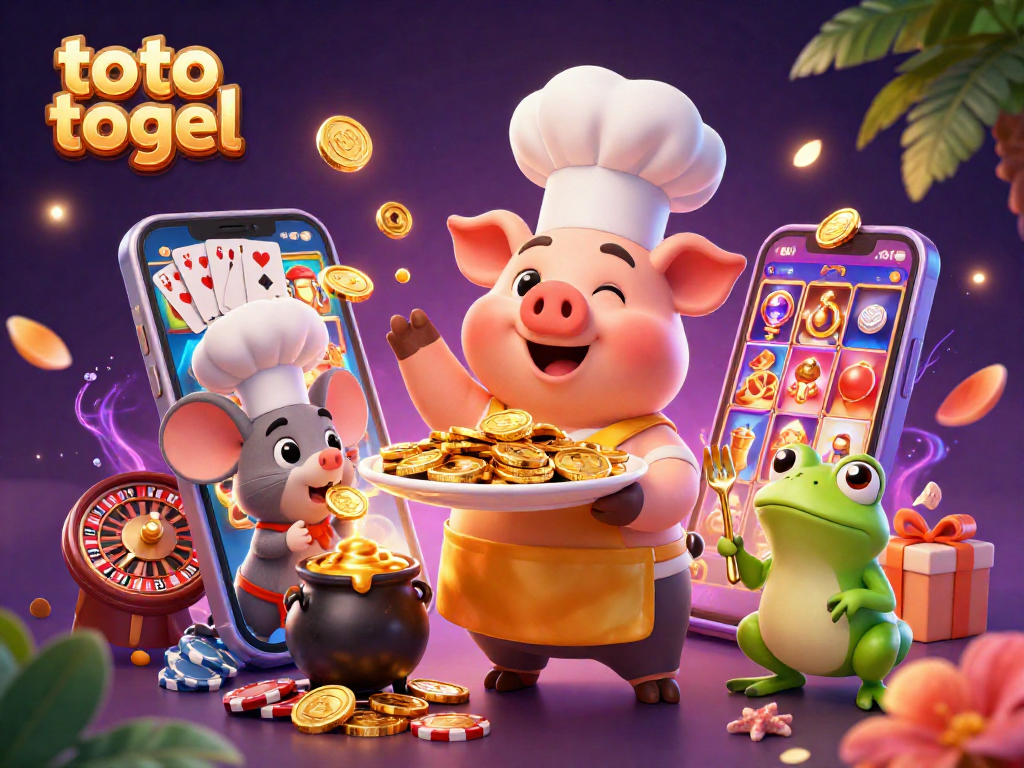 Menangkan toto togel dengan chef pig dan koin emas dalam pengalaman kasino yang penuh warna.