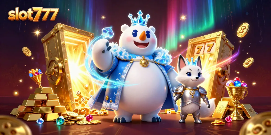 Experience massive wins at slot777 with thrilling visuals and vibrant atmosphere in this casino-themed artwork.