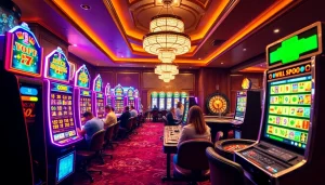 Experience thrilling slot demo games in a vibrant casino setting with exciting jackpots.