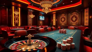 Kaisar888 offers an exciting 4D gambling experience with luxurious casino visuals and vibrant gaming elements.