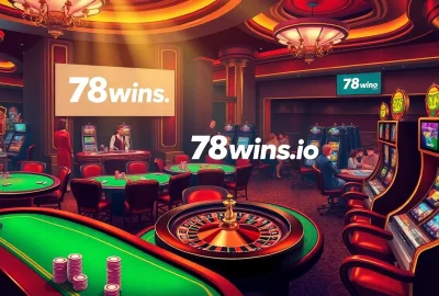 Players enjoying a vibrant casino experience at 78wins.io, showcasing poker chips and a roulette wheel.