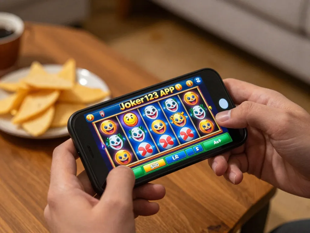 Engaging with the Joker123 APK app for exciting mobile gambling experiences.