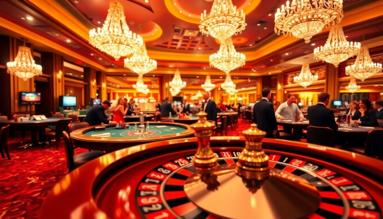 Bermain di meja roulette di kasino dengan suasana glamor dan permainan menyenangkan untuk yumetoto.